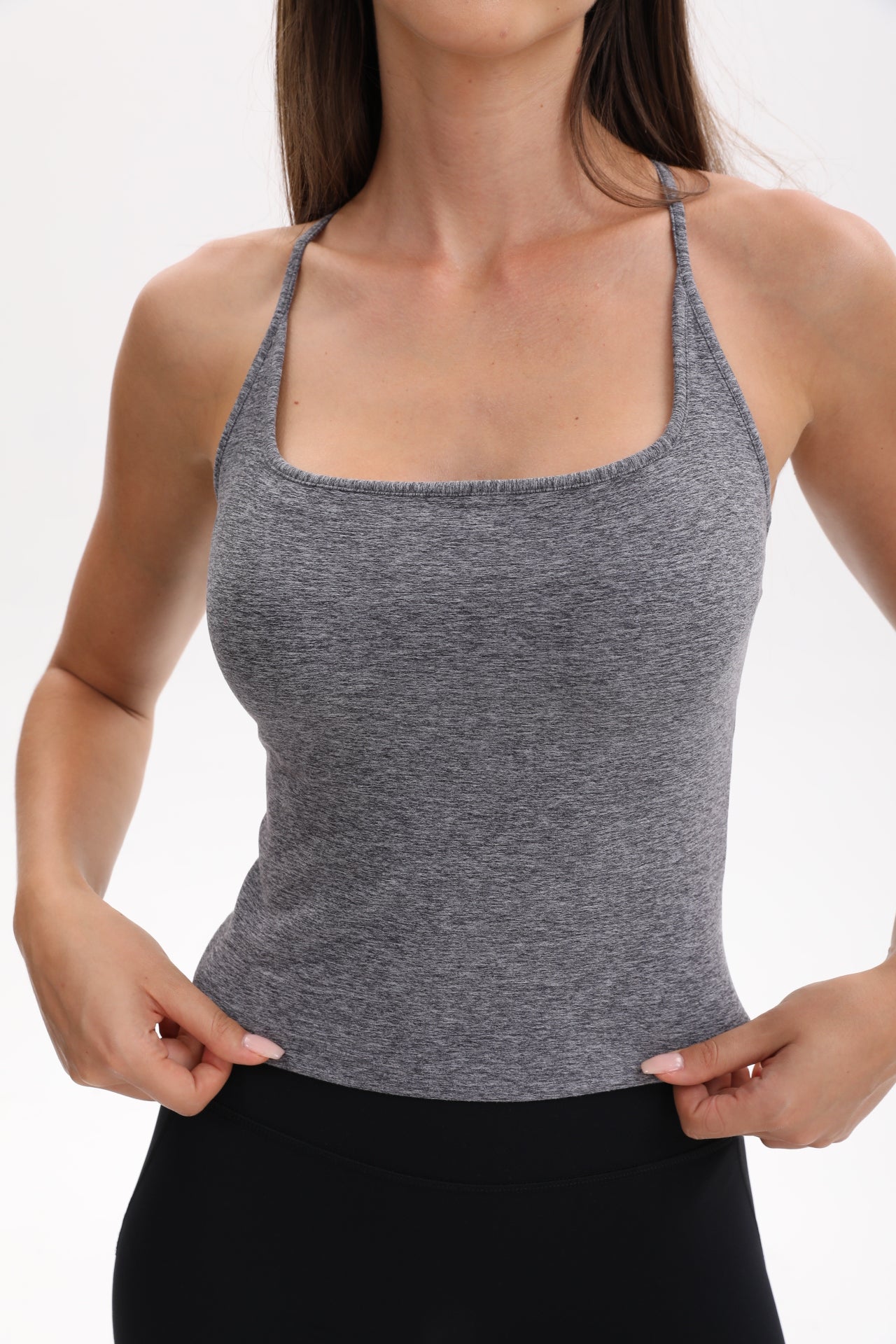 Everywhere Tank - Charcoal Heather Grey