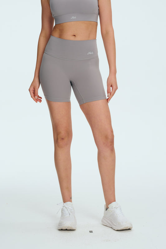 FlowFlex 7” Biker Short rhino grey front